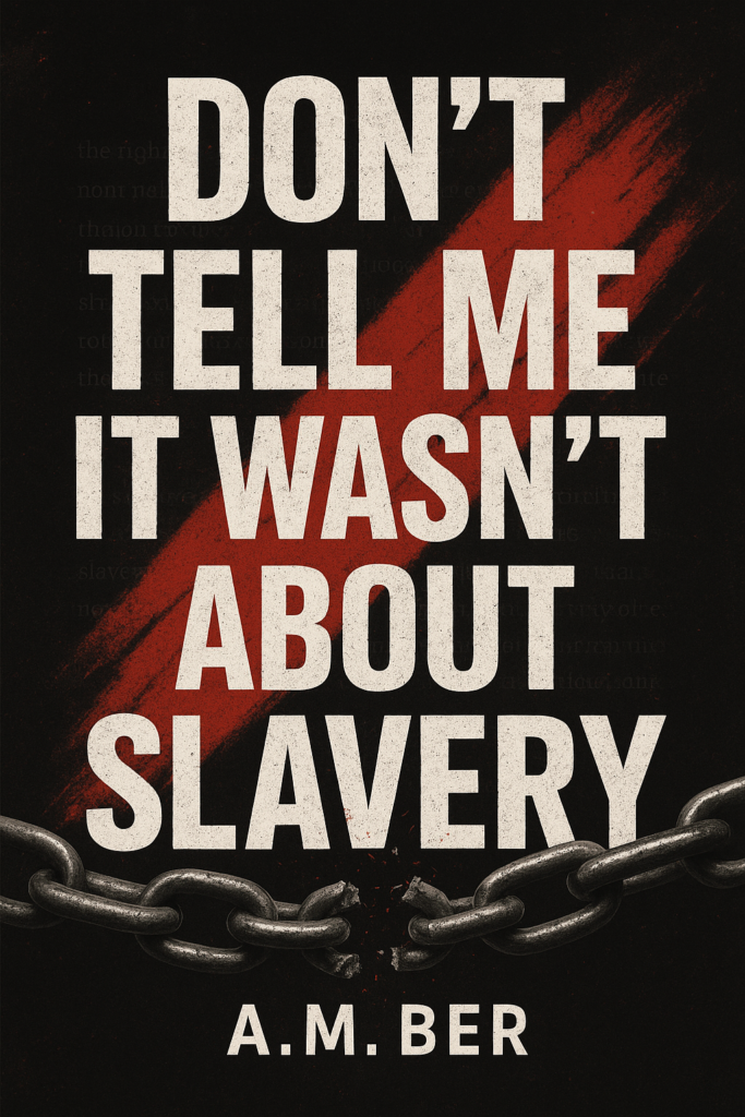 don't tell me it wasn't about slavery