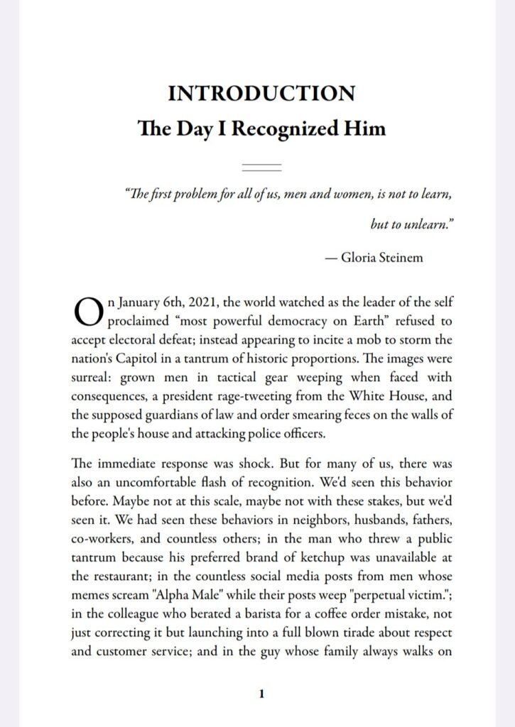 The Rise of the B!tch Boy Man Baby intro page 1
